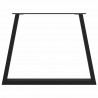 Nogi do stołu jadalnego w kształcie litery V 3 szt. Czarne 100x(72-73,3) cm Stal