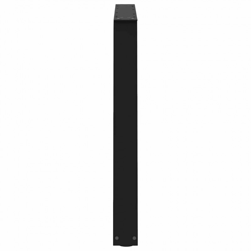 Nogi do stołu jadalnego w kształcie litery V 3 szt. Czarne 100x(72-73,3) cm Stal
