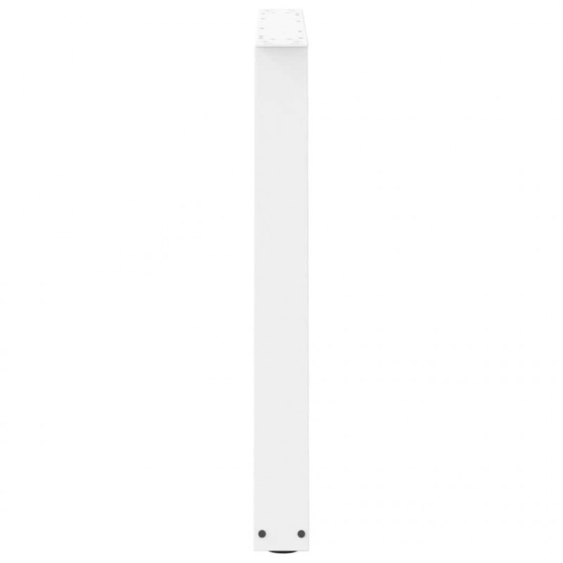 Nogi do stołu jadalnego w kształcie litery V 3 szt. Białe 100x(72-73,3) cm Stal