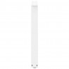 Nogi do stołu jadalnego w kształcie litery V 3 szt. Białe 100x(72-73,3) cm Stal