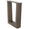 Nogi do stolika kawowego w kształcie litery V 2 szt. Naturalna stal 40x(30-31,3) cm Stal