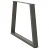 Nogi do stołu jadalnego w kształcie litery V 3 szt. Antracyt 100x(72-73,3) cm Stal