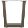 Nogi do stolika kawowego w kształcie litery V 2 szt. Naturalna stal 40x(30-31,3) cm Stal