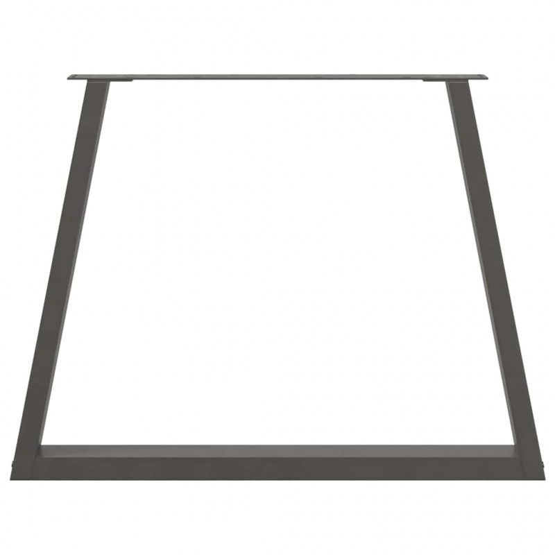 Nogi do stołu jadalnego w kształcie litery V 3 szt. Antracyt 100x(72-73,3) cm Stal