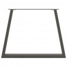 Nogi do stołu jadalnego w kształcie litery V 3 szt. Antracyt 100x(72-73,3) cm Stal
