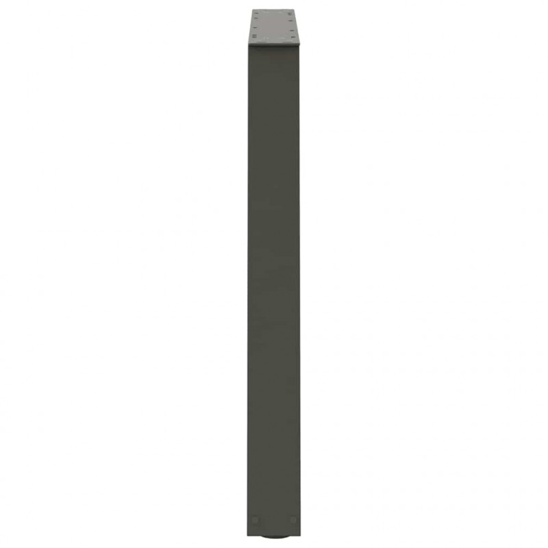 Nogi do stołu jadalnego w kształcie litery V 3 szt. Antracyt 100x(72-73,3) cm Stal