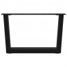 Nogi do stolika kawowego w kształcie litery V 2 szt. Czarne 50x(30-31,3) cm Stal