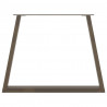 Nogi do stołu jadalnego w kształcie litery V 3 szt. Naturalna stal 100x(72-73,3) cm Stal