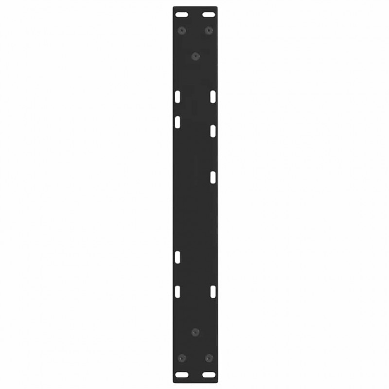 Nogi do stolika kawowego w kształcie litery V 2 szt. Czarne 50x(30-31,3) cm Stal