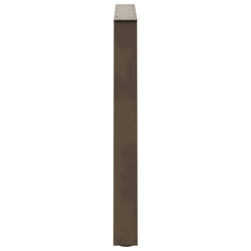 Nogi do stołu jadalnego w kształcie litery V 3 szt. Naturalna stal 100x(72-73,3) cm Stal