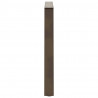 Nogi do stołu jadalnego w kształcie litery V 3 szt. Naturalna stal 100x(72-73,3) cm Stal