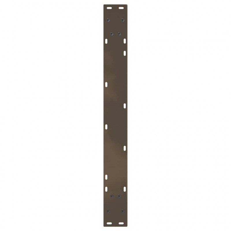 Nogi do stołu jadalnego w kształcie litery V 3 szt. Naturalna stal 100x(72-73,3) cm Stal