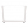 Nogi do stolika kawowego w kształcie litery V 2 szt. Białe 50x(30-31,3) cm Stal