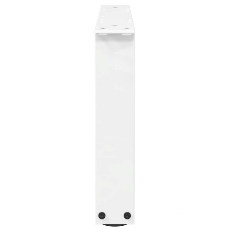 Nogi do stolika kawowego w kształcie litery V 2 szt. Białe 50x(30-31,3) cm Stal