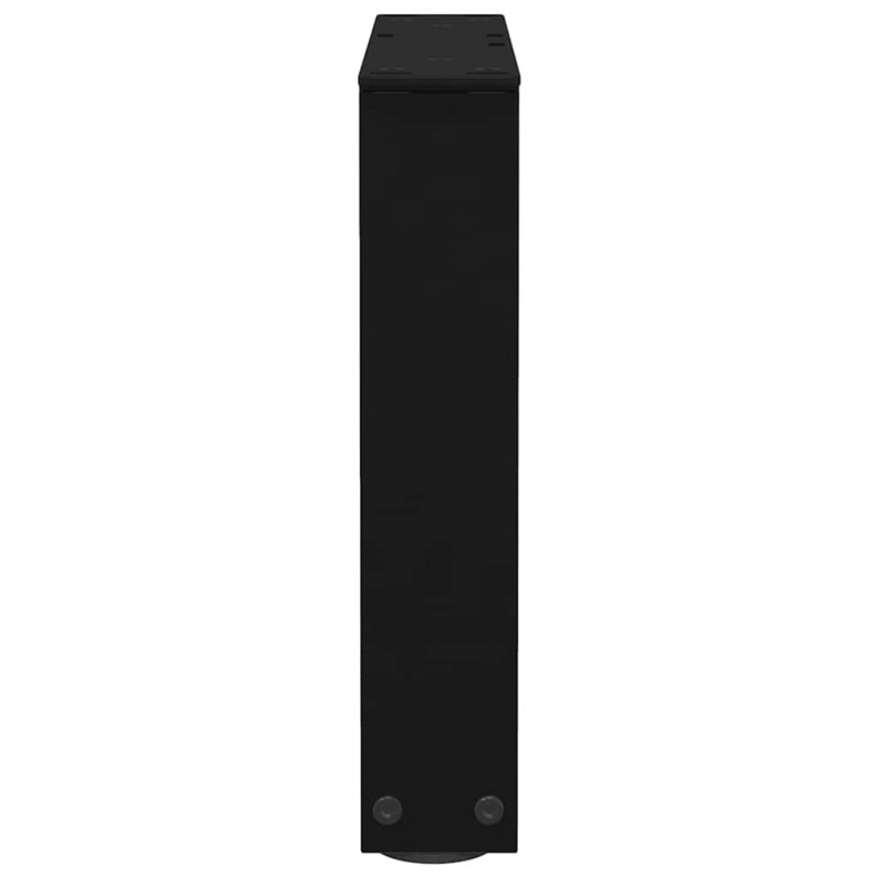 Nogi do stolika kawowego w kształcie litery V 2 szt. Czarne 30x(30-31,3) cm Stal