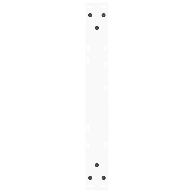 Nogi do stolika kawowego w kształcie litery V 2 szt. Białe 50x(30-31,3) cm Stal