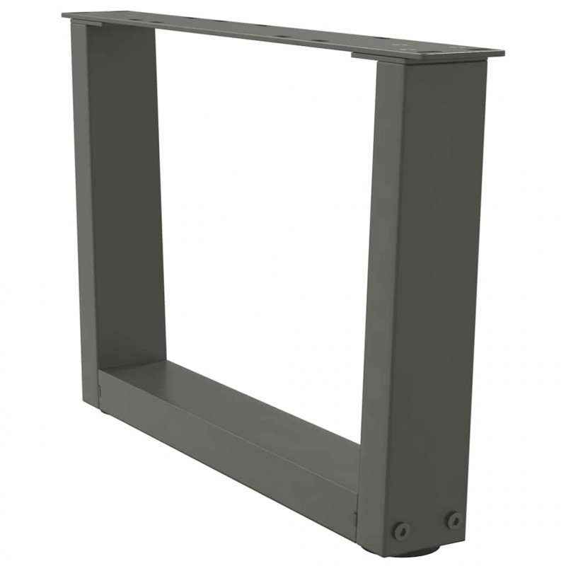 Nogi do stolika kawowego w kształcie litery V 2 szt. Antracyt 50x(30-31,3) cm Stal