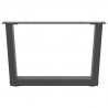Nogi do stolika kawowego w kształcie litery V 2 szt. Antracyt 50x(30-31,3) cm Stal