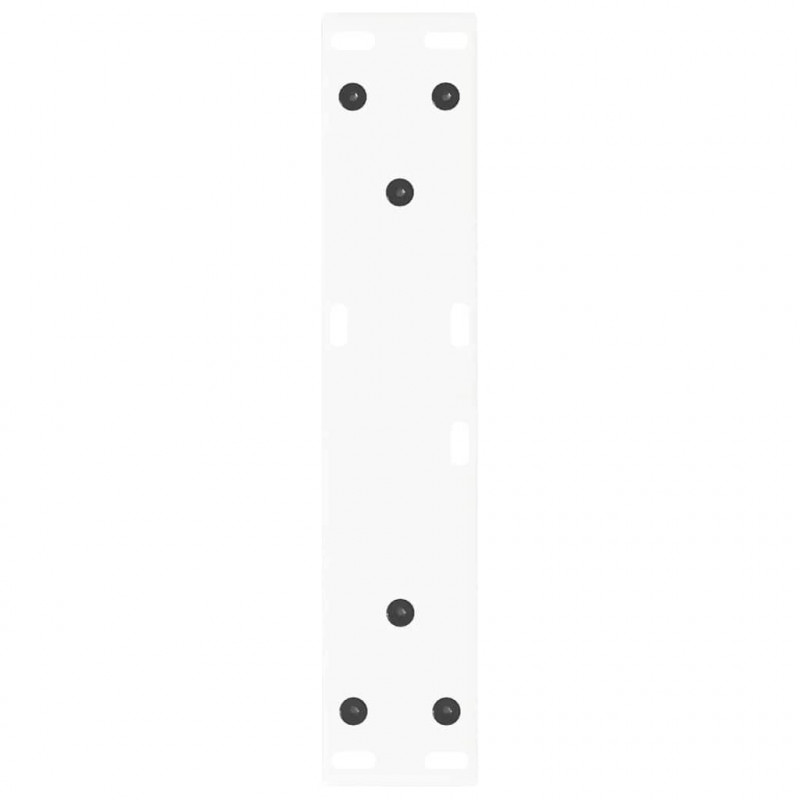 Nogi do stolika kawowego w kształcie litery V 2 szt. Białe 30x(30-31,3) cm Stal