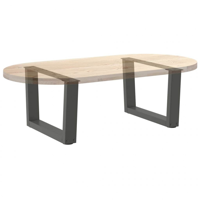 Nogi do stolika kawowego w kształcie litery V 2 szt. Antracyt 50x(30-31,3) cm Stal