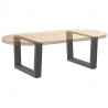 Nogi do stolika kawowego w kształcie litery V 2 szt. Antracyt 50x(30-31,3) cm Stal