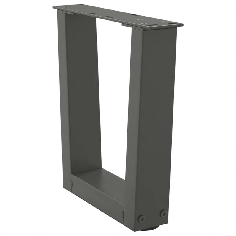 Nogi do stolika kawowego w kształcie litery V 2 szt. Antracyt 30x(30-31,3) cm Stal
