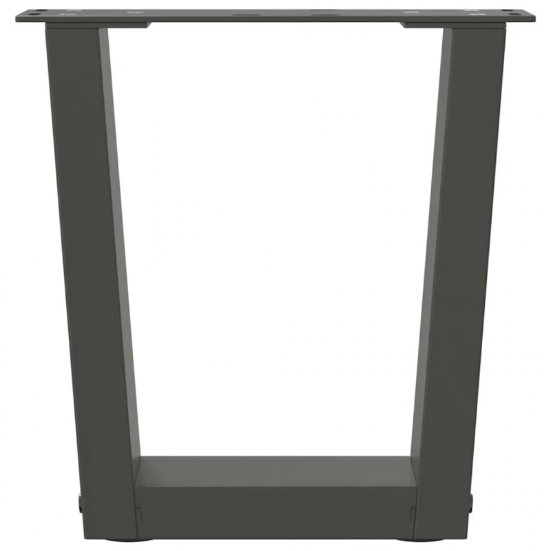 Nogi do stolika kawowego w kształcie litery V 2 szt. Antracyt 30x(30-31,3) cm Stal