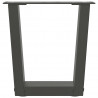 Nogi do stolika kawowego w kształcie litery V 2 szt. Antracyt 30x(30-31,3) cm Stal