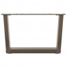 Nogi do stolika kawowego w kształcie litery V 2 szt. Naturalna stal 50x(30-31,3) cm Stal