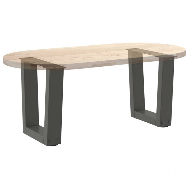 Nogi do stolika kawowego w kształcie litery V 2 szt. Antracyt 30x(30-31,3) cm Stal