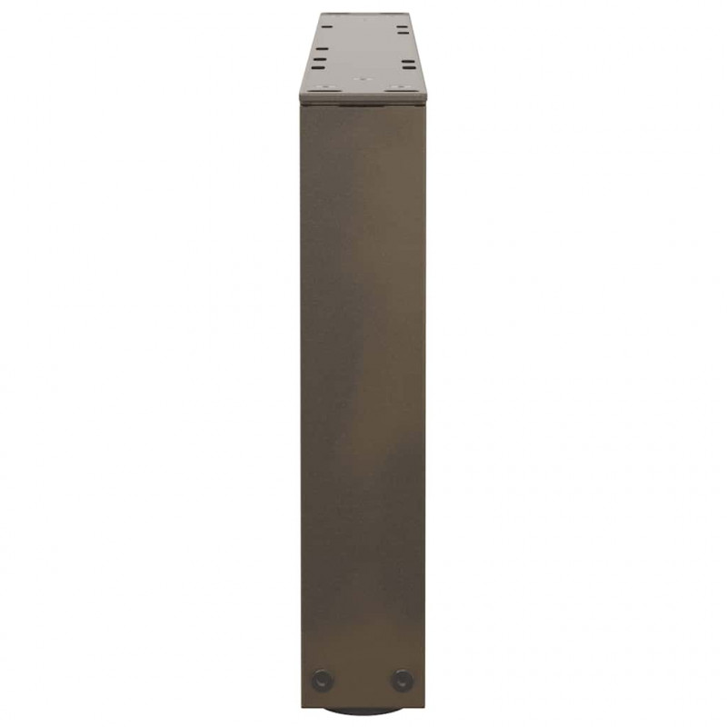 Nogi do stolika kawowego w kształcie litery V 2 szt. Naturalna stal 50x(30-31,3) cm Stal