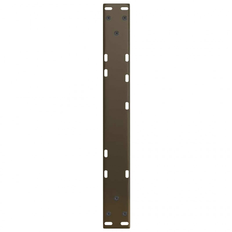 Nogi do stolika kawowego w kształcie litery V 2 szt. Naturalna stal 50x(30-31,3) cm Stal