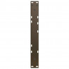 Nogi do stolika kawowego w kształcie litery V 2 szt. Naturalna stal 50x(30-31,3) cm Stal