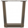 Nogi do stolika kawowego w kształcie litery V 2 szt. Naturalna stal 30x(30-31,3) cm Stal