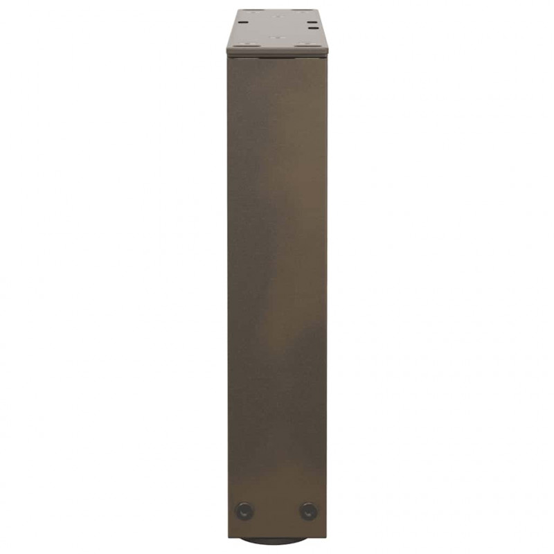 Nogi do stolika kawowego w kształcie litery V 2 szt. Naturalna stal 30x(30-31,3) cm Stal