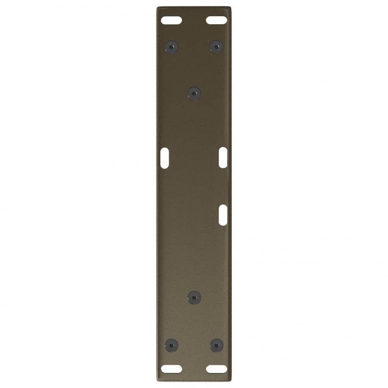 Nogi do stolika kawowego w kształcie litery V 2 szt. Naturalna stal 30x(30-31,3) cm Stal