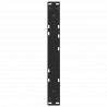 Nogi do stolika kawowego w kształcie litery V 2 szt. Czarne 60x(30-31,3) cm Stal