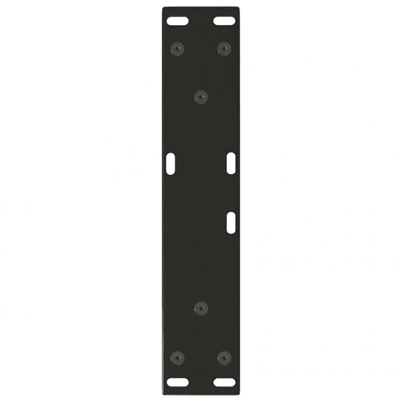 Nogi do stolika kawowego w kształcie litery V 2 szt. Czarne 40x(30-31,3) cm Stal