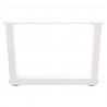 Nogi do stolika kawowego w kształcie litery V 2 szt. Białe 60x(30-31,3) cm Stal