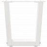Nogi do stolika kawowego w kształcie litery V 2 szt. Białe 40x(30-31,3) cm Stal