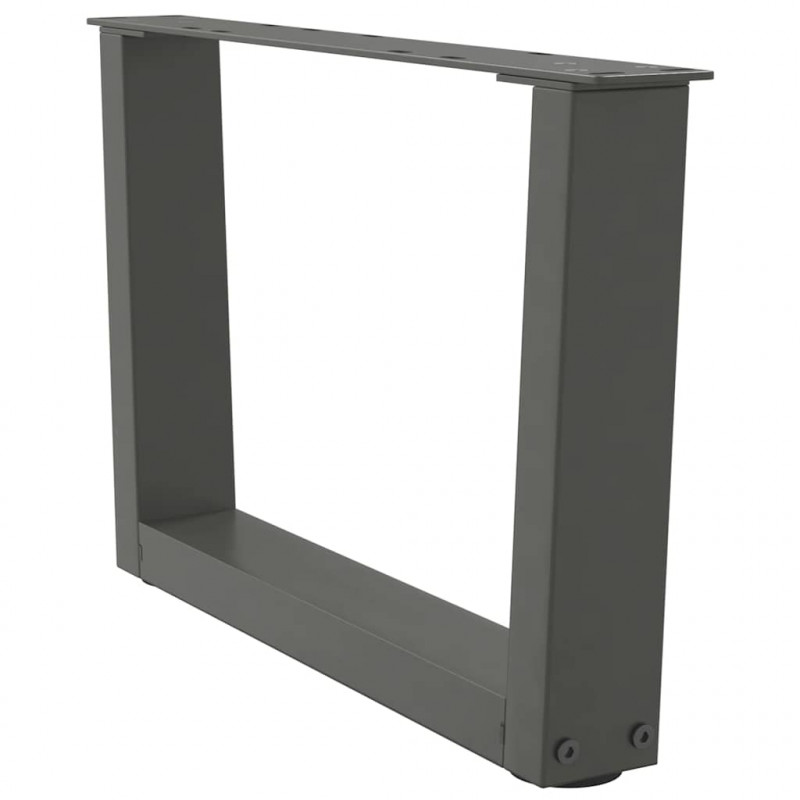 Nogi do stolika kawowego w kształcie litery V 2 szt. Antracyt 60x(30-31,3) cm Stal