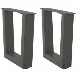 Nogi do stolika kawowego w kształcie litery V 2 szt. Antracyt 40x(30-31,3) cm Stal