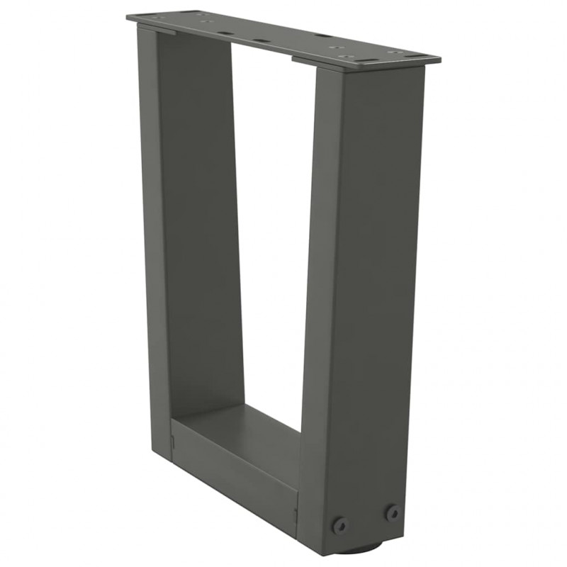 Nogi do stolika kawowego w kształcie litery V 2 szt. Antracyt 40x(30-31,3) cm Stal