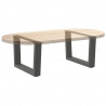 Nogi do stolika kawowego w kształcie litery V 2 szt. Antracyt 60x(30-31,3) cm Stal
