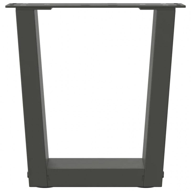Nogi do stolika kawowego w kształcie litery V 2 szt. Antracyt 40x(30-31,3) cm Stal