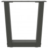 Nogi do stolika kawowego w kształcie litery V 2 szt. Antracyt 40x(30-31,3) cm Stal