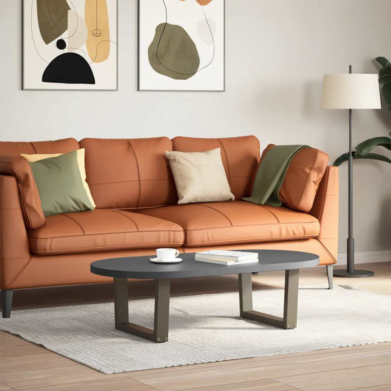 Nogi do stolika kawowego w kształcie litery V 2 szt. Naturalna stal 60x(30-31,3) cm Stal