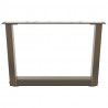 Nogi do stolika kawowego w kształcie litery V 2 szt. Naturalna stal 60x(30-31,3) cm Stal