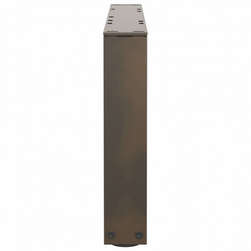 Nogi do stolika kawowego w kształcie litery V 2 szt. Naturalna stal 60x(30-31,3) cm Stal