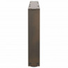 Nogi do stolika kawowego w kształcie litery V 2 szt. Naturalna stal 60x(30-31,3) cm Stal